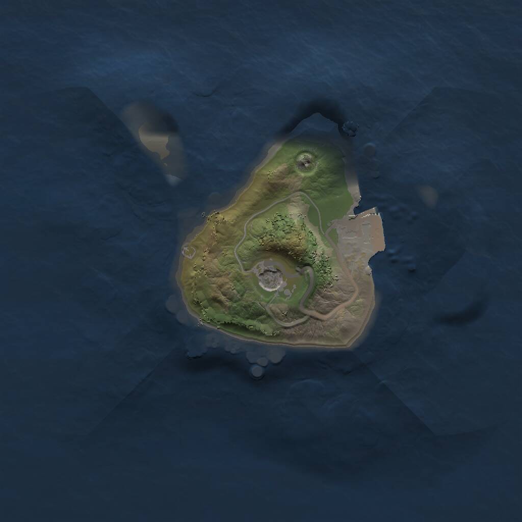 Rust Map: Procedural Map, Size: 1400, Seed: 96, 2 Monuments
