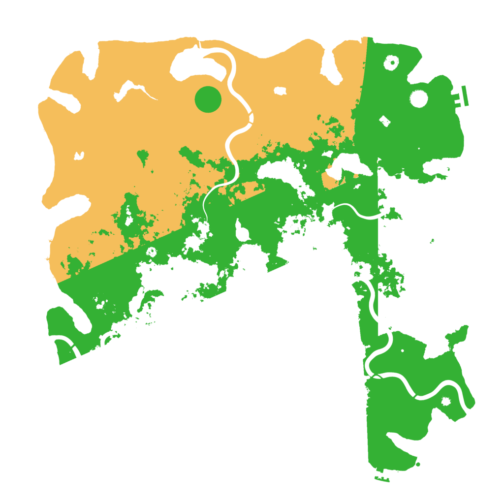 Biome Rust Map: Procedural Map, Size: 5000, Seed: 5793