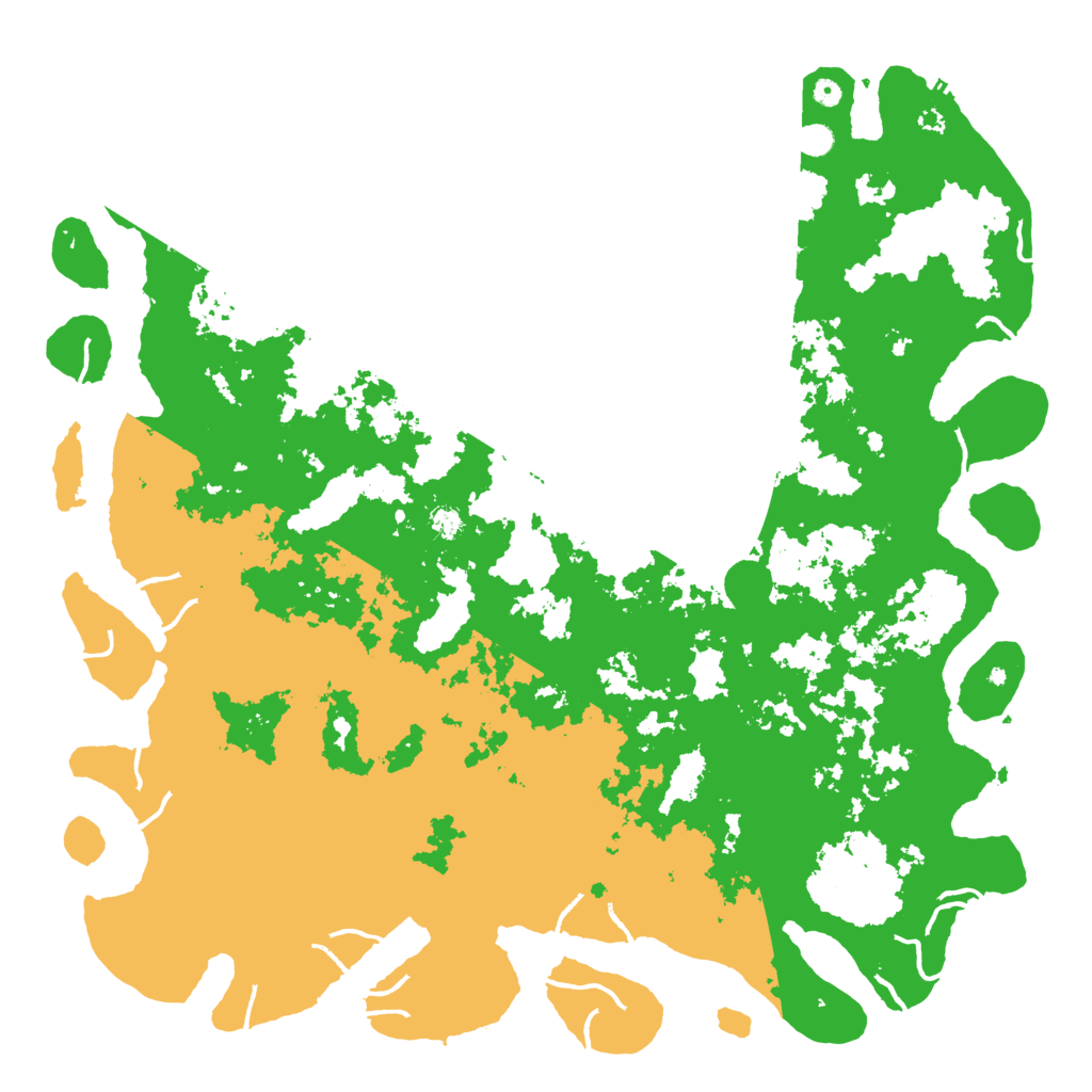 Biome Rust Map: Procedural Map, Size: 6000, Seed: 4317455