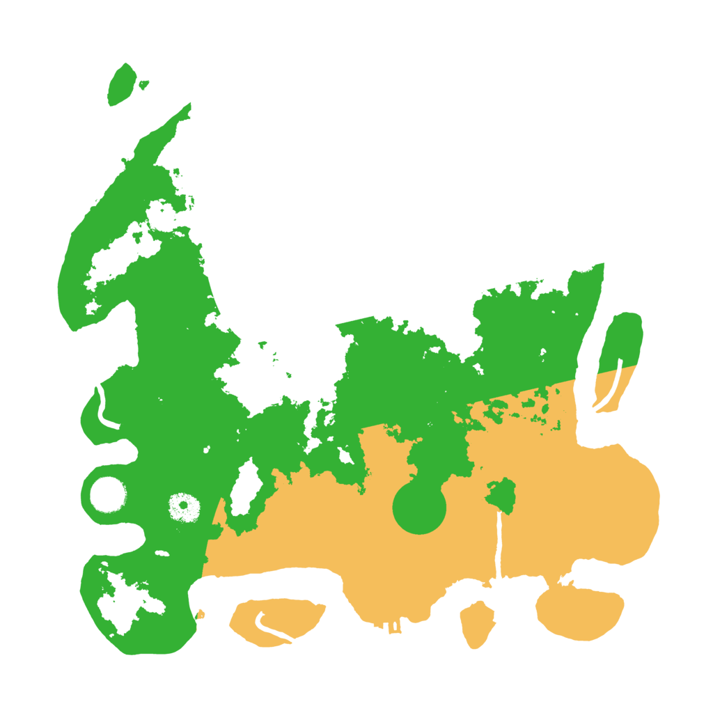 Biome Rust Map: Procedural Map, Size: 3500, Seed: 54119