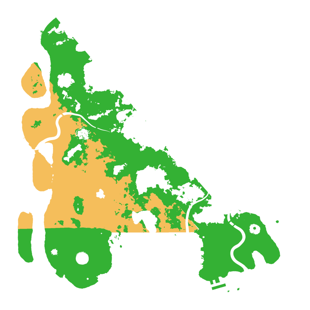 Biome Rust Map: Procedural Map, Size: 4400, Seed: 2491