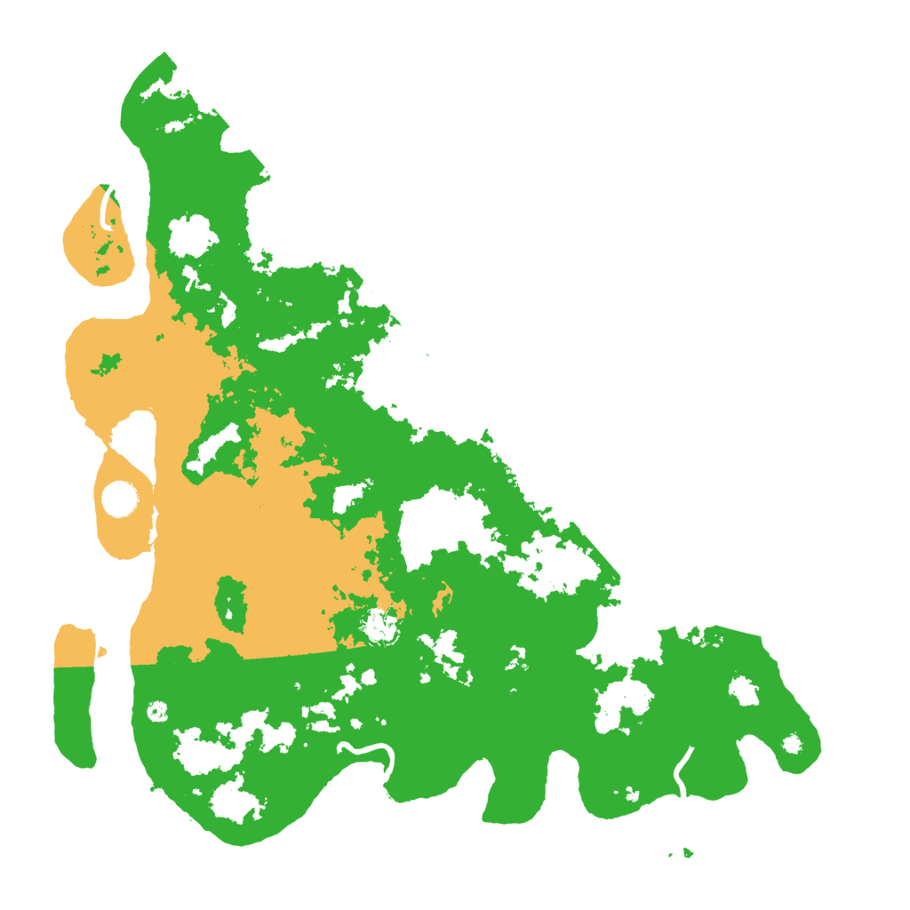 Biome Rust Map: Procedural Map, Size: 4400, Seed: 2491