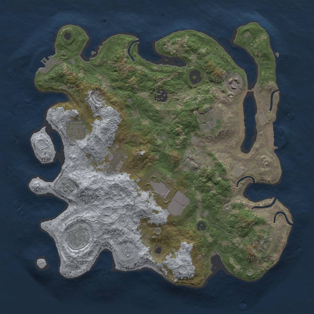 Procedural Map :: Rust Map :: Just-Wiped