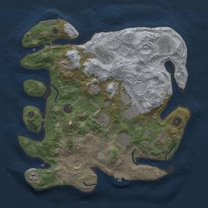 Thumbnail Rust Map: Procedural Map, Size: 3500, Seed: 310, 19 Monuments