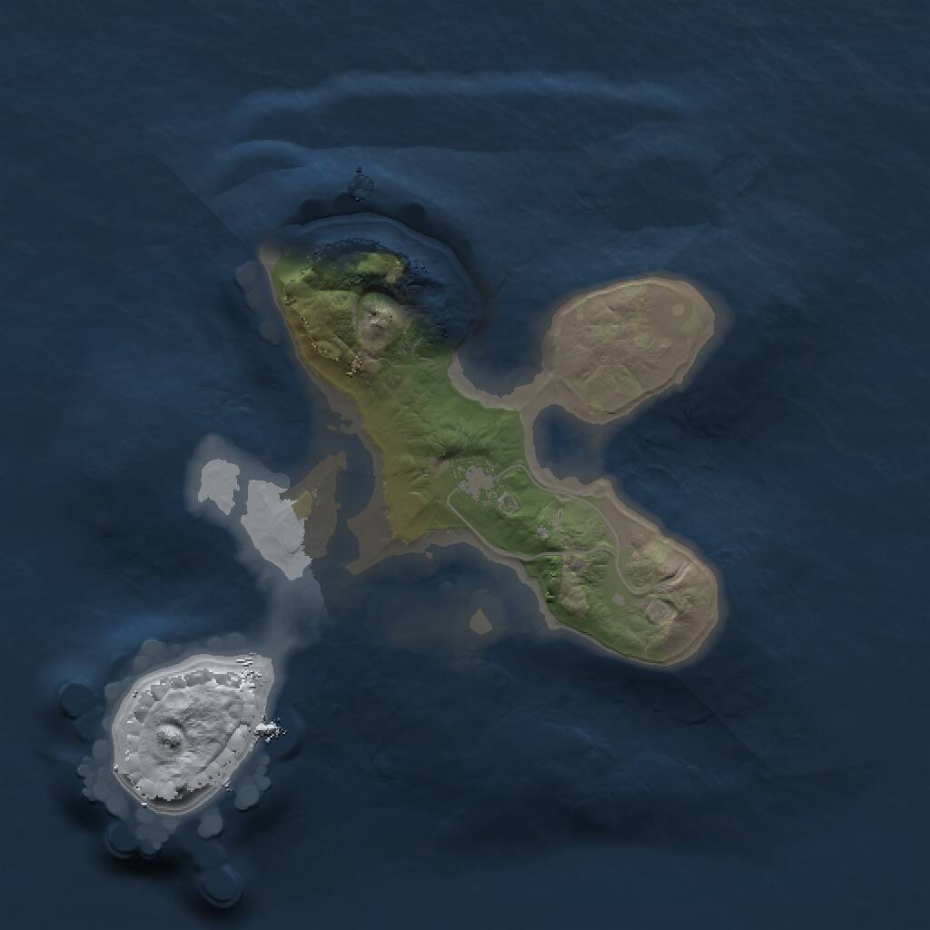 Rust Map: Procedural Map, Size: 1500, Seed: 276654, 1 Monuments