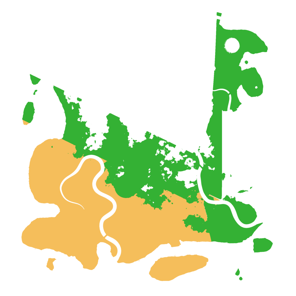 Biome Rust Map: Procedural Map, Size: 3500, Seed: 58520186