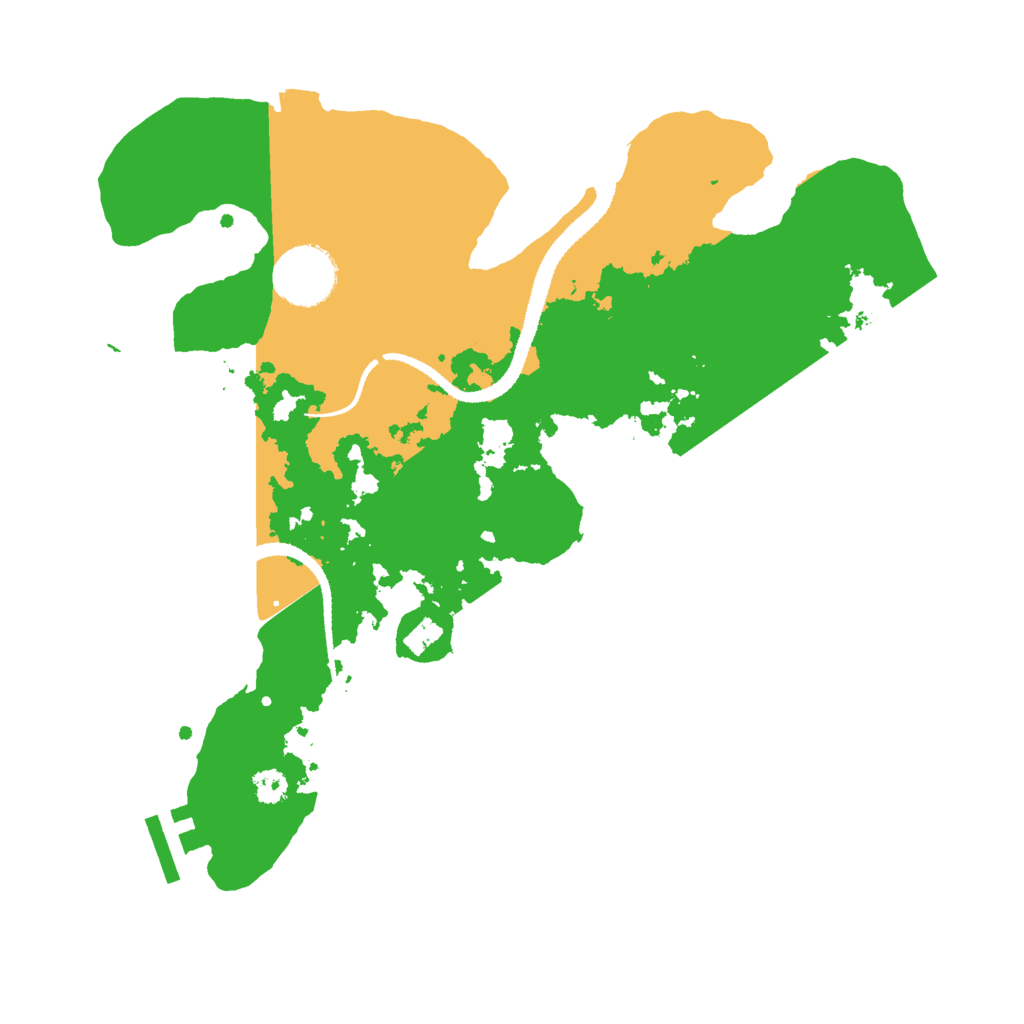 Biome Rust Map: Procedural Map, Size: 3000, Seed: 412007451
