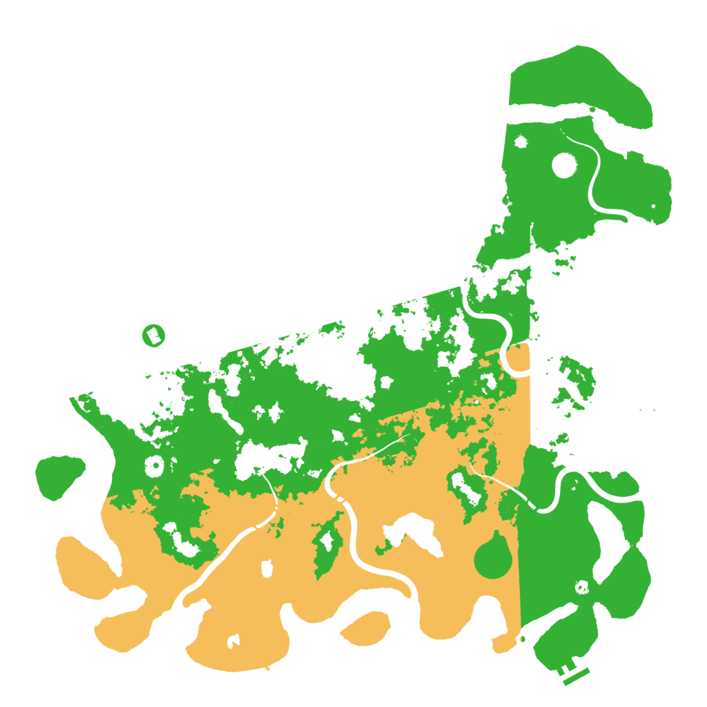 Biome Rust Map: Procedural Map, Size: 5000, Seed: 926301201