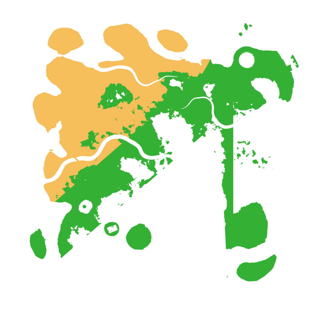 Biome Rust Map: Procedural Map, Size: 3500, Seed: 564888625