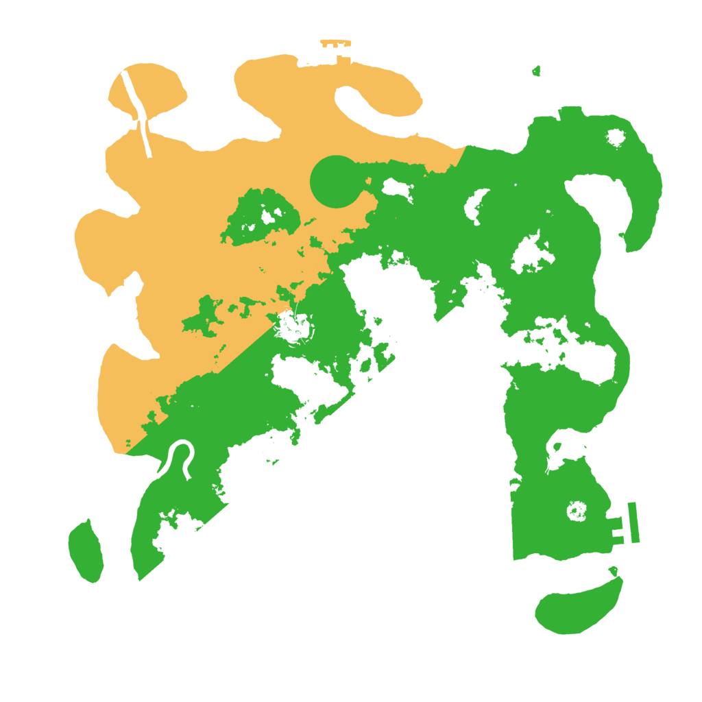 Biome Rust Map: Procedural Map, Size: 3500, Seed: 564888625