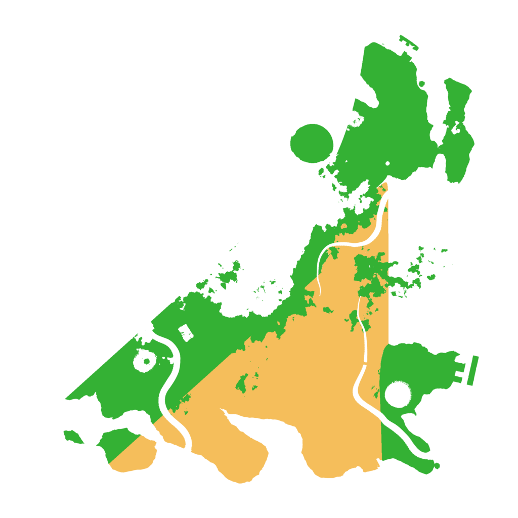 Biome Rust Map: Procedural Map, Size: 3500, Seed: 852555038