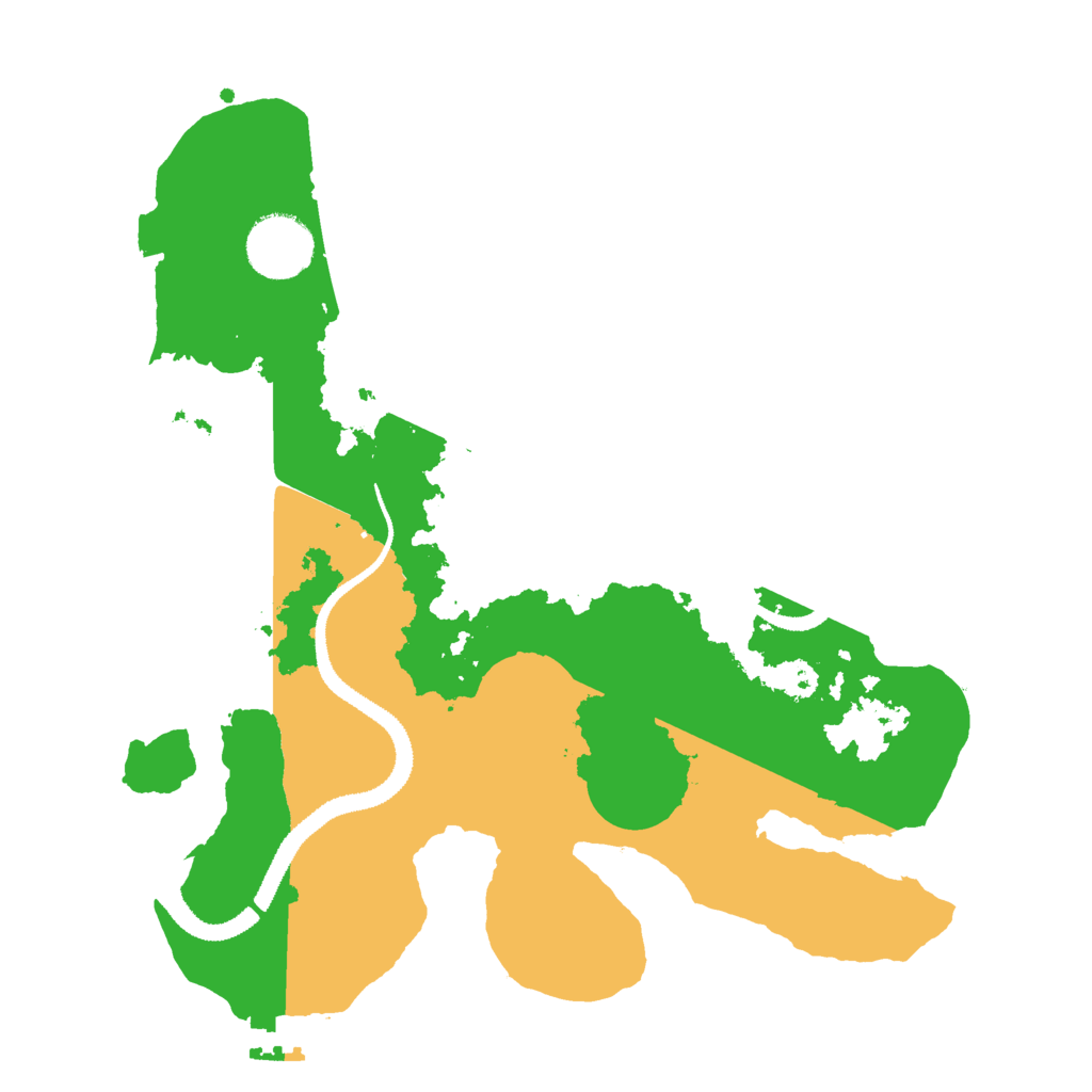 Biome Rust Map: Procedural Map, Size: 3000, Seed: 535006365