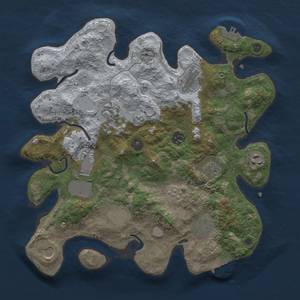 Thumbnail Rust Map: Procedural Map, Size: 3500, Seed: 169083021, 19 Monuments