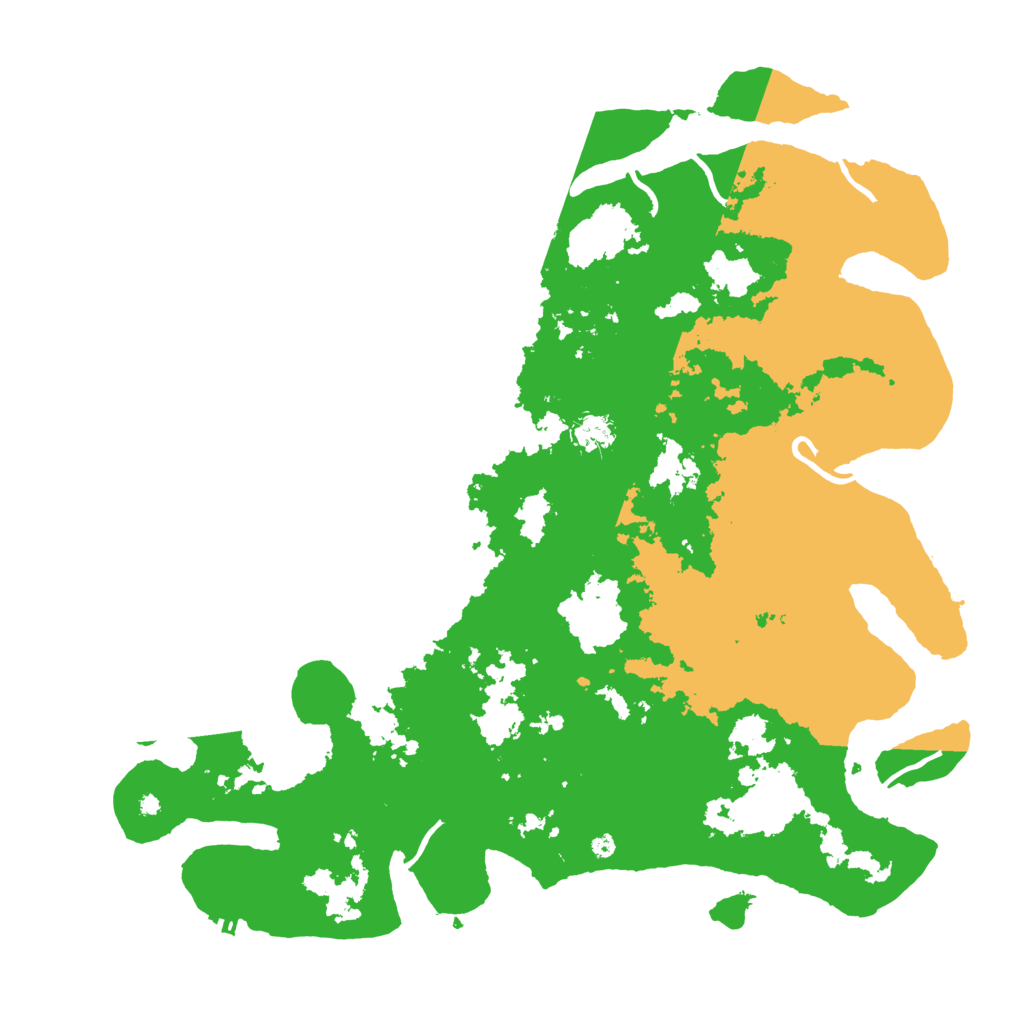 Biome Rust Map: Procedural Map, Size: 4500, Seed: 5132