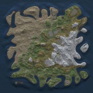 Thumbnail Rust Map: Procedural Map, Size: 4250, Seed: 1675231768, 19 Monuments