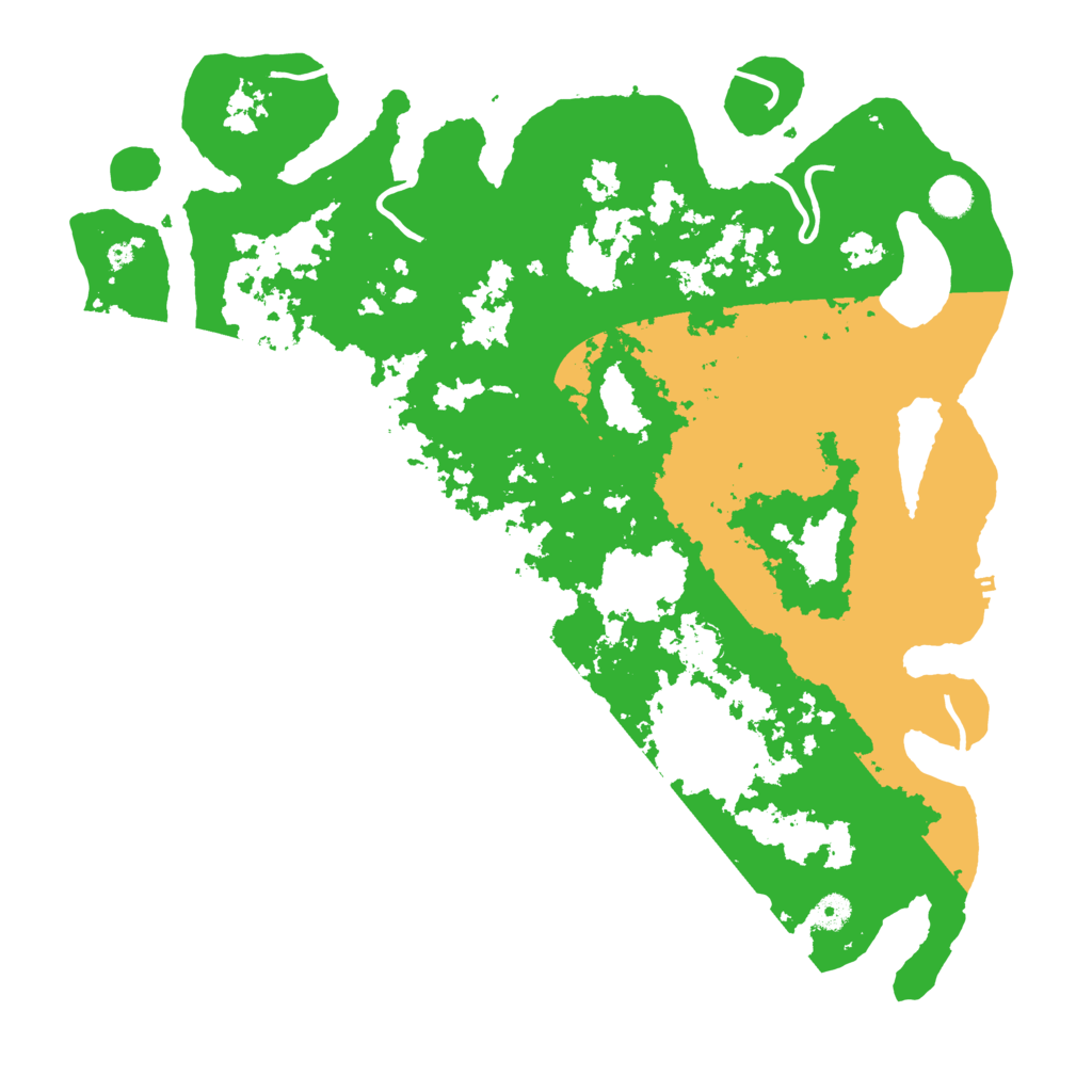 Biome Rust Map: Procedural Map, Size: 4500, Seed: 7460