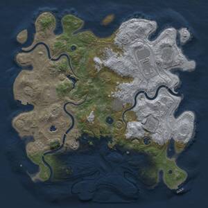 Thumbnail Rust Map: Procedural Map, Size: 4250, Seed: 998004, 15 Monuments