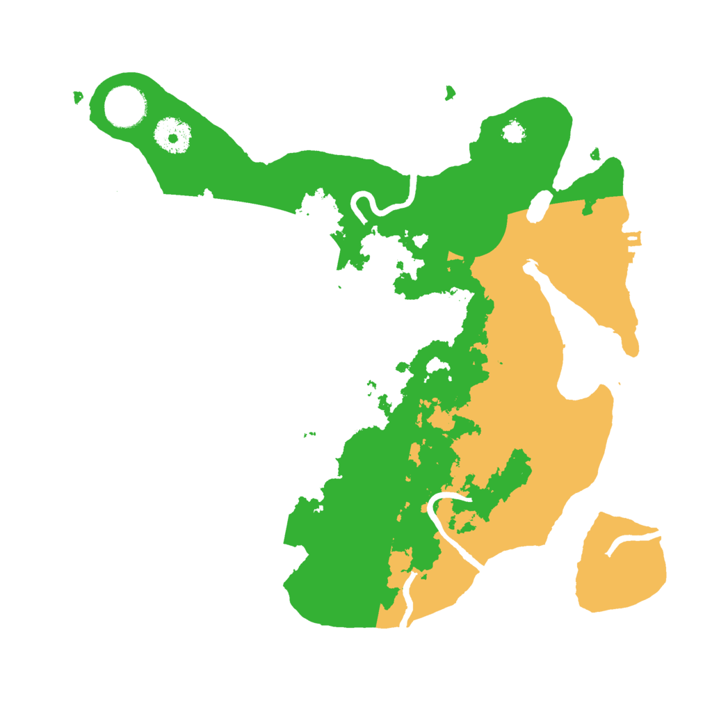 Biome Rust Map: Procedural Map, Size: 3000, Seed: 13446