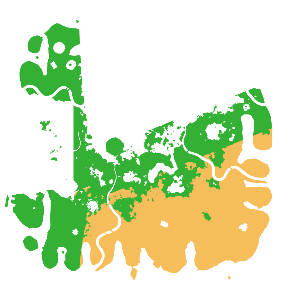 Biome Rust Map: Procedural Map, Size: 4500, Seed: 604490741