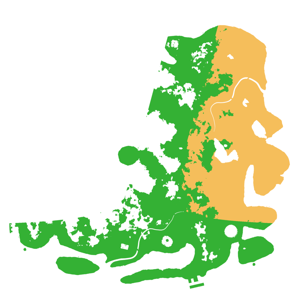 Biome Rust Map: Procedural Map, Size: 4250, Seed: 77777