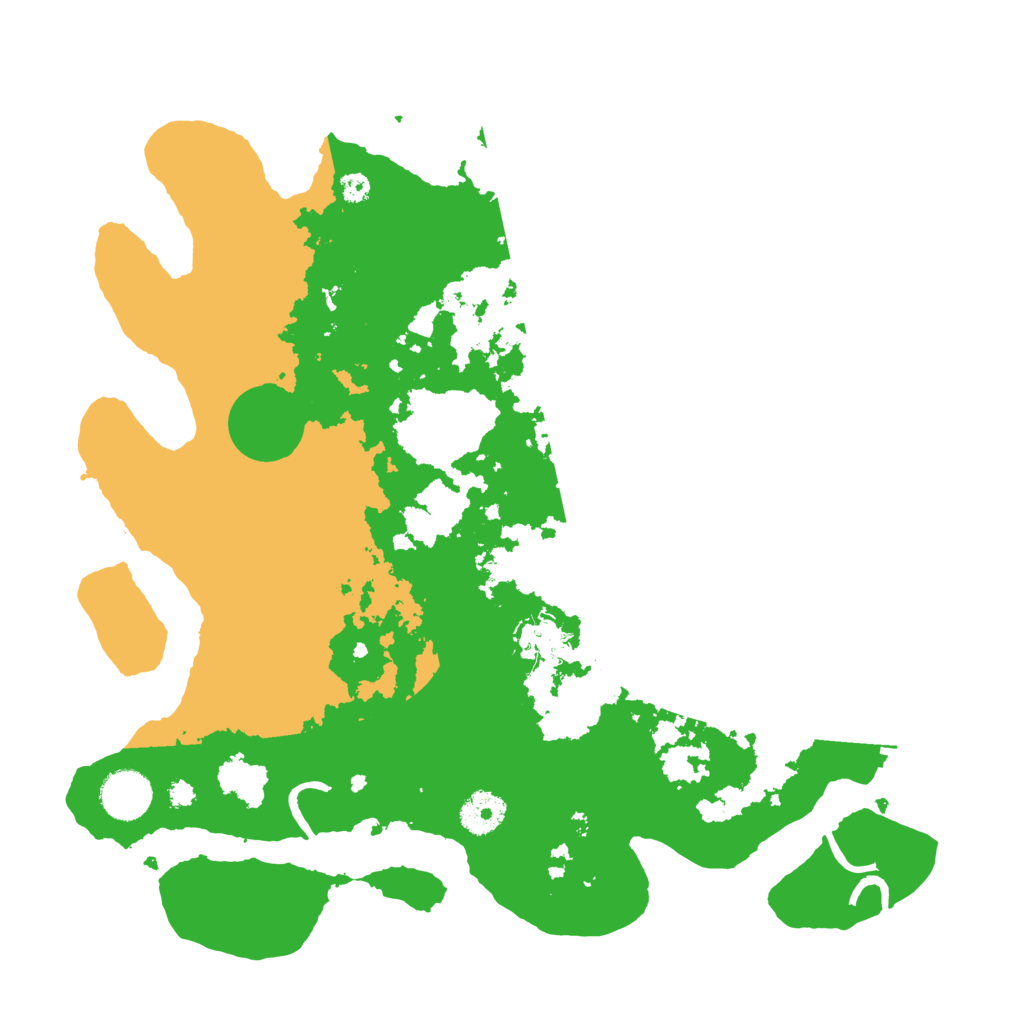 Biome Rust Map: Procedural Map, Size: 3550, Seed: 9851