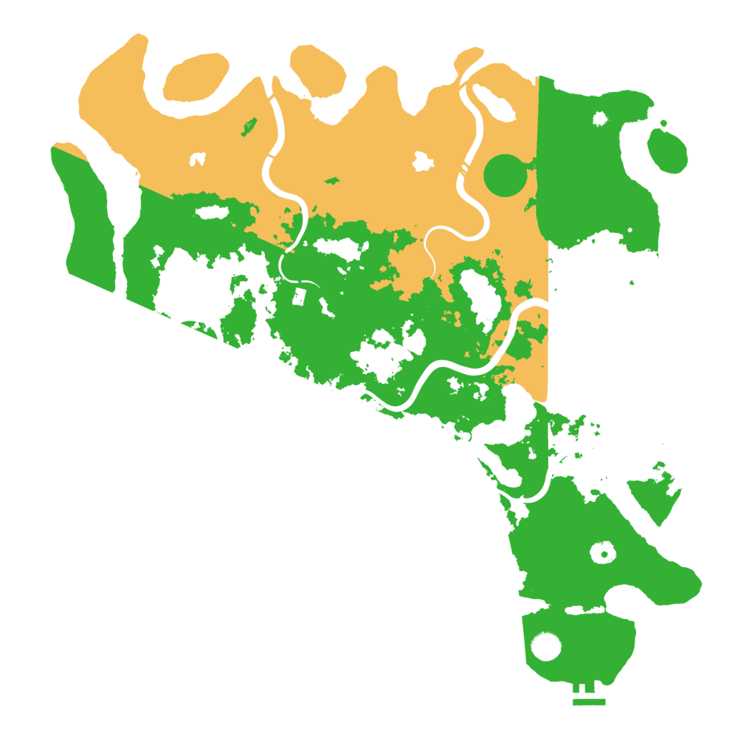 Biome Rust Map: Procedural Map, Size: 4500, Seed: 99881