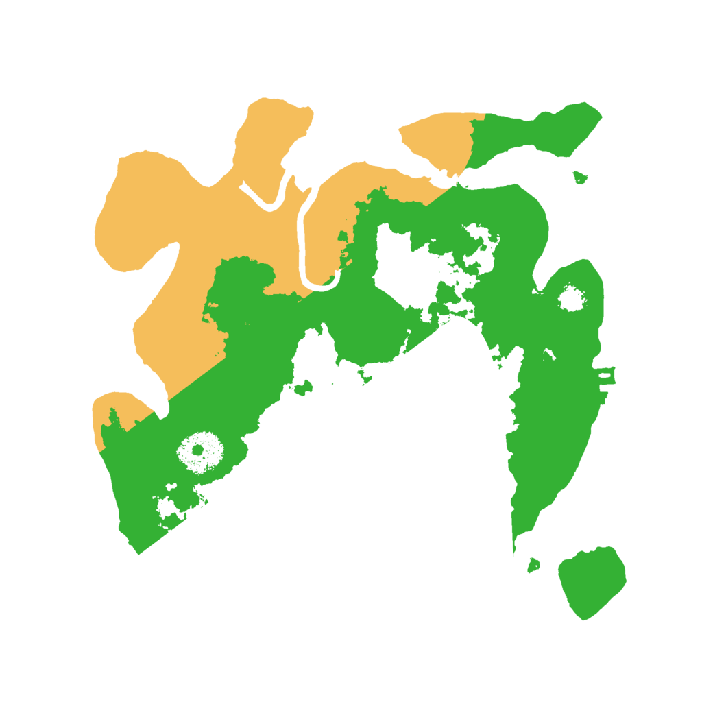 Biome Rust Map: Procedural Map, Size: 2500, Seed: 65166666