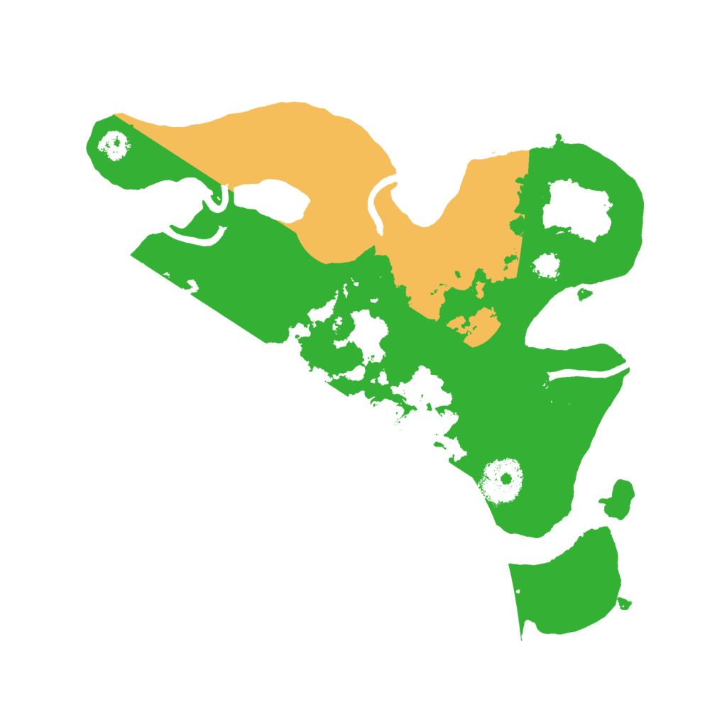 Biome Rust Map: Procedural Map, Size: 2600, Seed: 694329