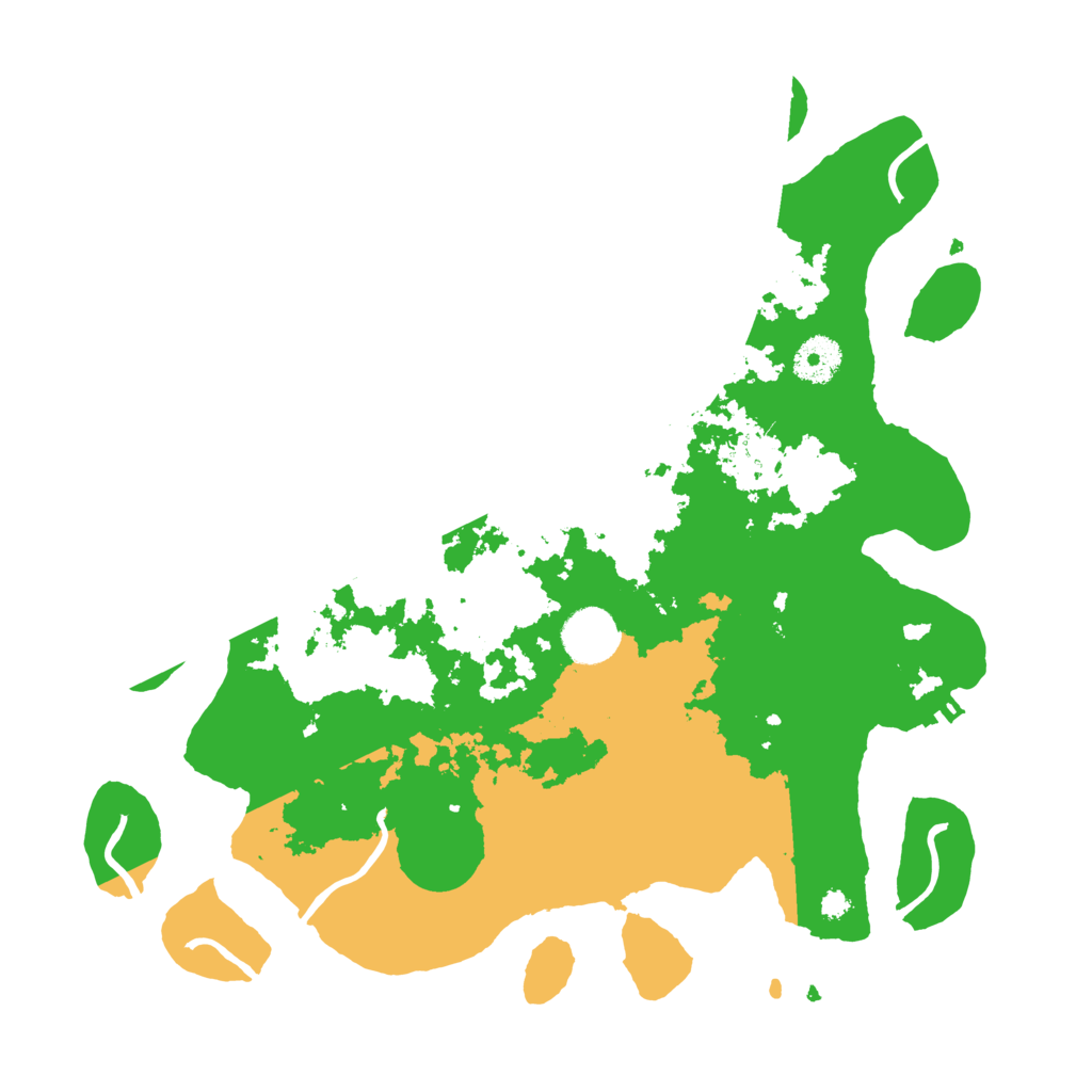 Biome Rust Map: Procedural Map, Size: 3500, Seed: 27863623