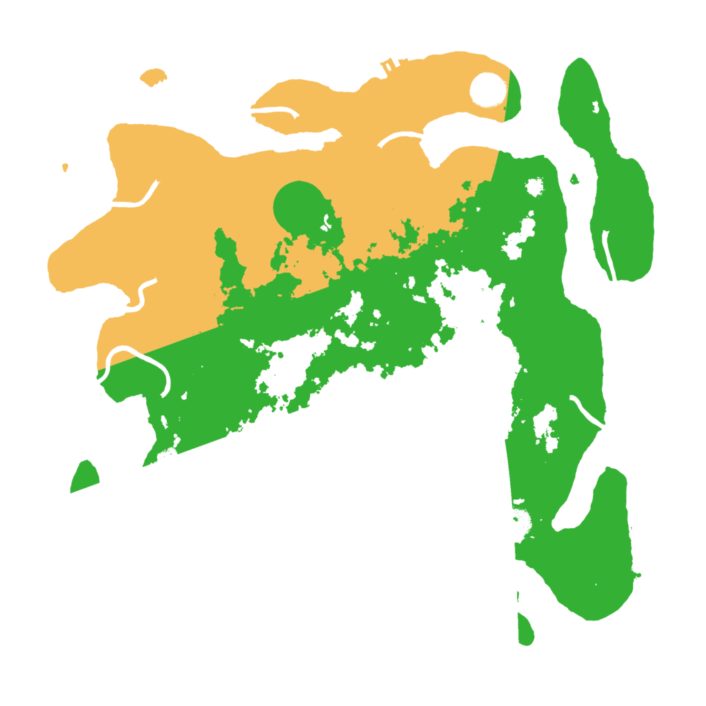 Biome Rust Map: Procedural Map, Size: 3550, Seed: 95289172