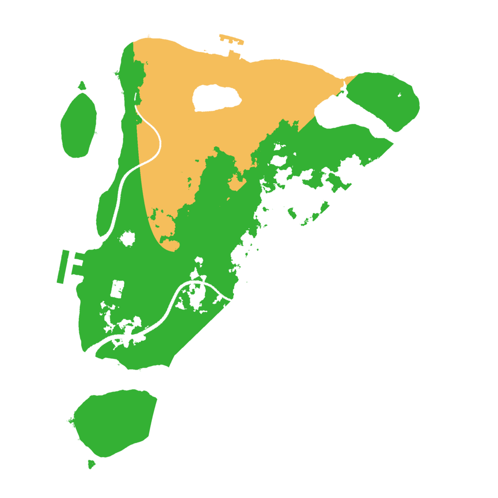 Biome Rust Map: Procedural Map, Size: 3000, Seed: 921832857