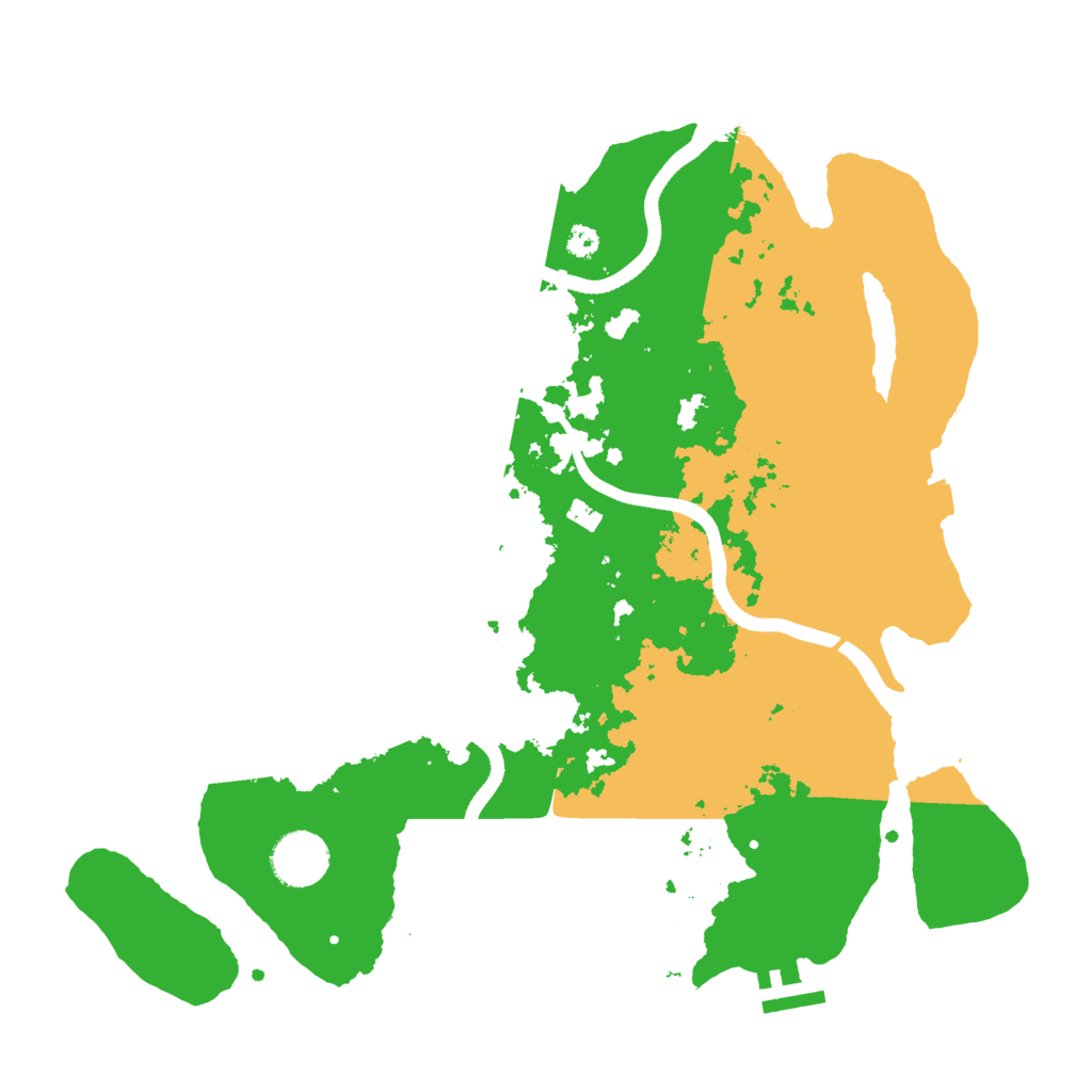 Biome Rust Map: Procedural Map, Size: 3500, Seed: 85986197