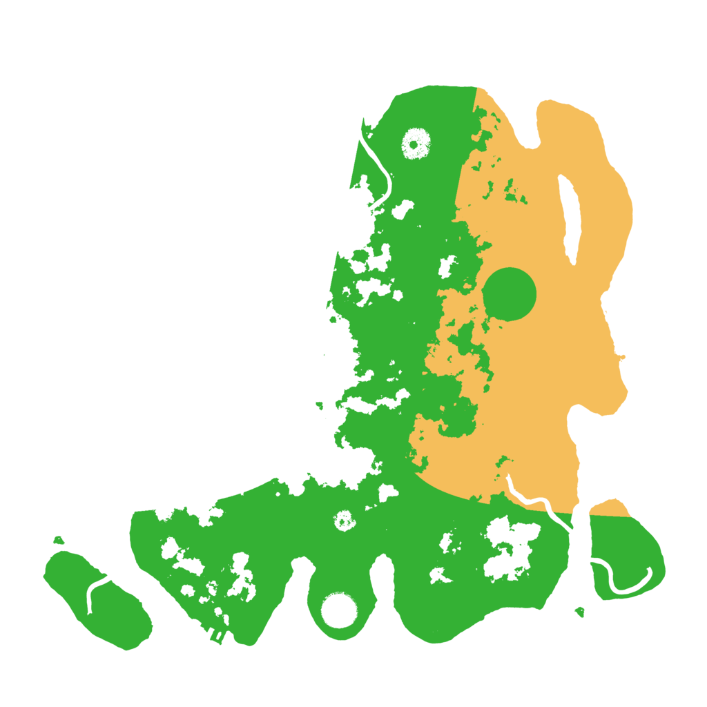 Biome Rust Map: Procedural Map, Size: 3500, Seed: 85986197