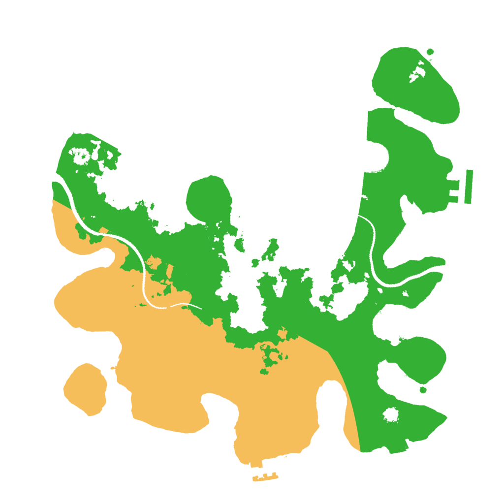 Biome Rust Map: Procedural Map, Size: 3000, Seed: 1223952532