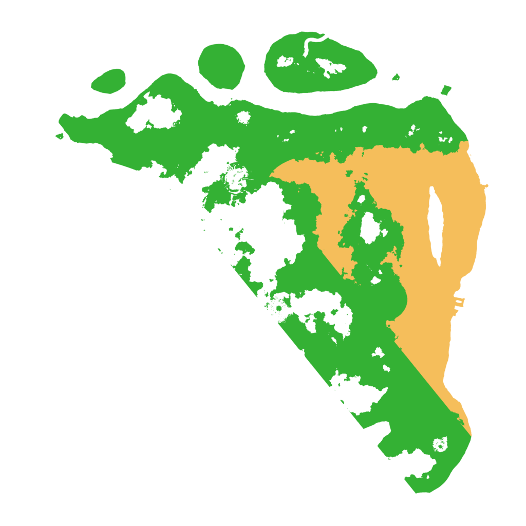 Biome Rust Map: Procedural Map, Size: 3650, Seed: 1666109