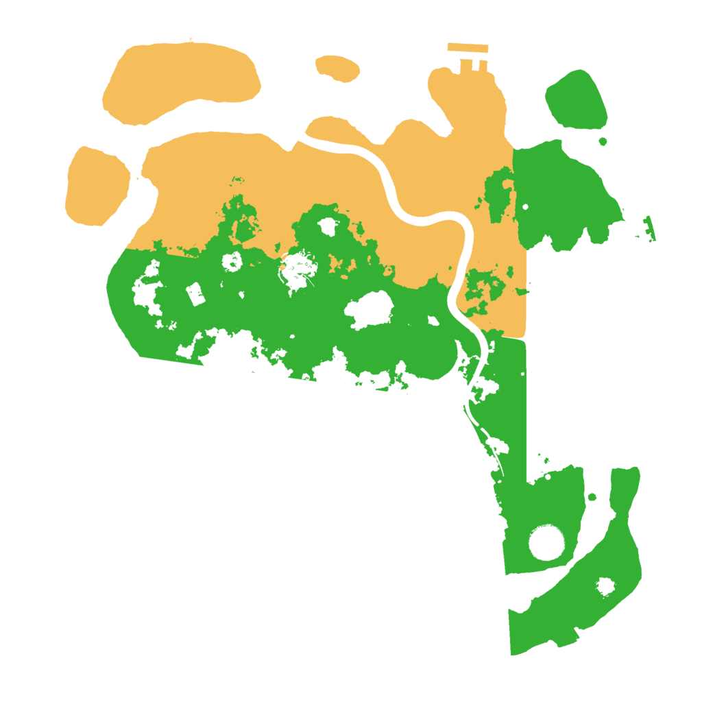Biome Rust Map: Procedural Map, Size: 3500, Seed: 41234159