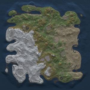 Thumbnail Rust Map: Procedural Map, Size: 4250, Seed: 536219194, 20 Monuments