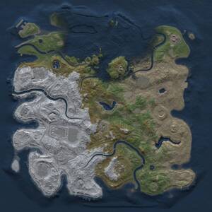 Thumbnail Rust Map: Procedural Map, Size: 4250, Seed: 536219194, 15 Monuments