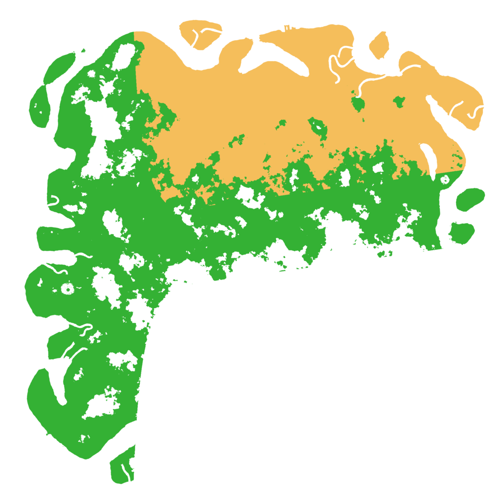 Biome Rust Map: Procedural Map, Size: 6000, Seed: 54635