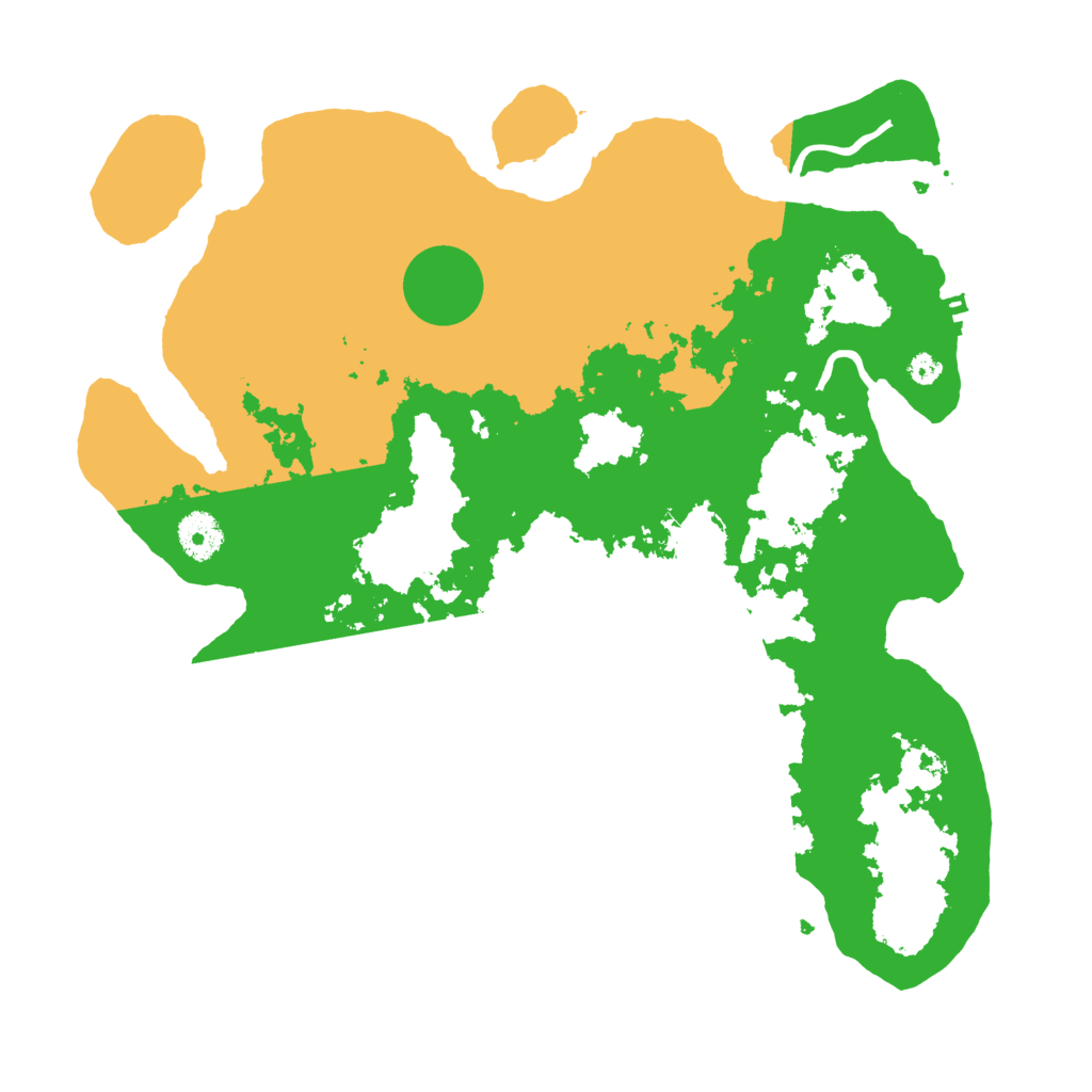 Biome Rust Map: Procedural Map, Size: 3600, Seed: 22488106