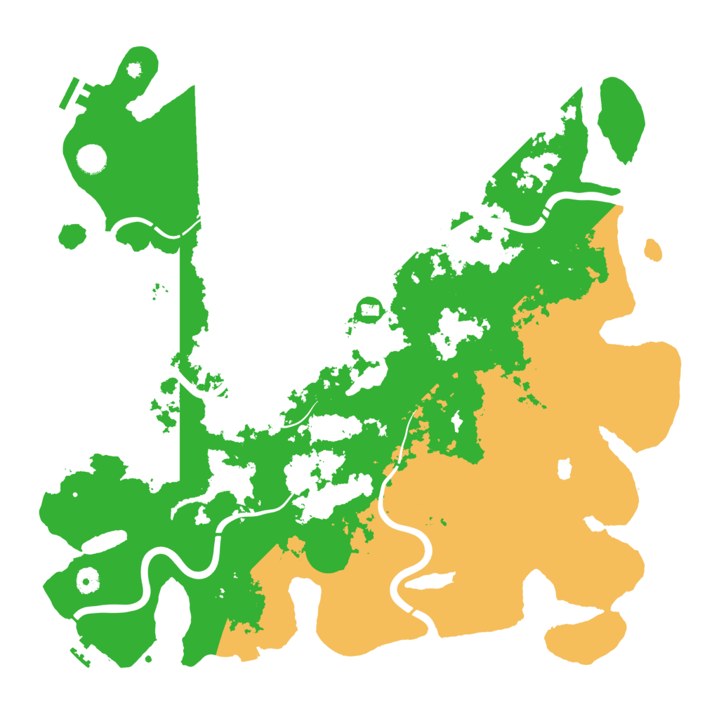 Biome Rust Map: Procedural Map, Size: 4300, Seed: 1051202727