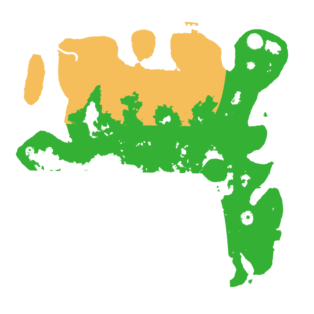 Biome Rust Map: Procedural Map, Size: 3550, Seed: 57038485