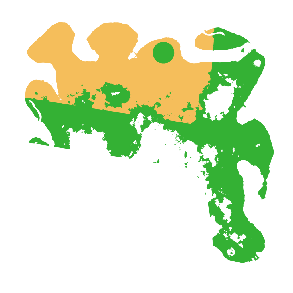 Biome Rust Map: Procedural Map, Size: 3600, Seed: 35254859