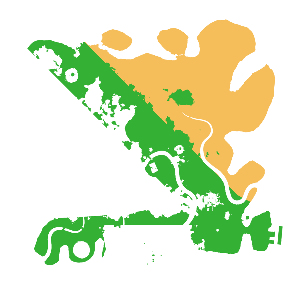 Biome Rust Map: Procedural Map, Size: 3300, Seed: 1648458214