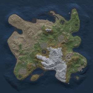 Thumbnail Rust Map: Procedural Map, Size: 3000, Seed: 55634322, 15 Monuments