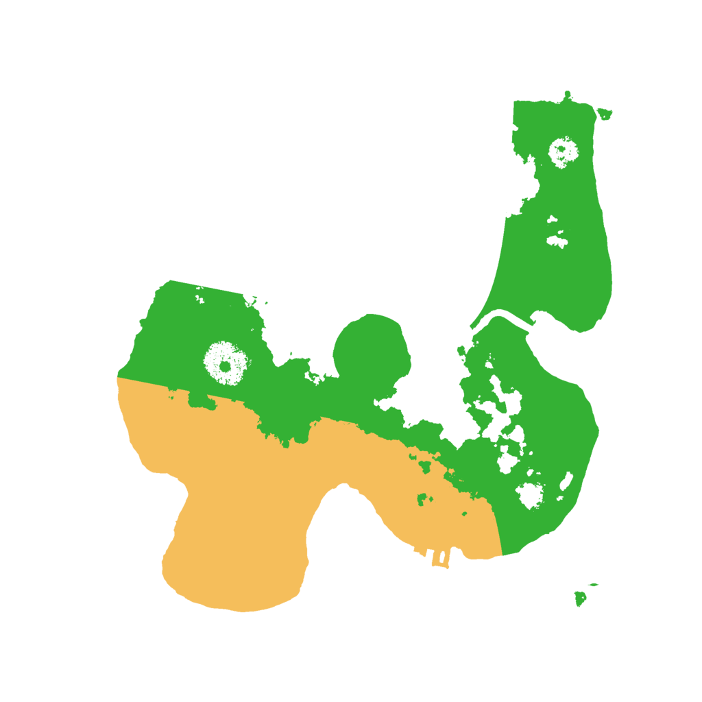 Biome Rust Map: Procedural Map, Size: 2500, Seed: 8109