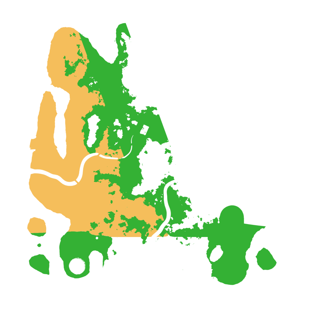 Biome Rust Map: Procedural Map, Size: 3500, Seed: 518300204