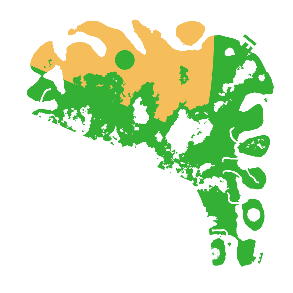 Biome Rust Map: Procedural Map, Size: 3950, Seed: 13580910