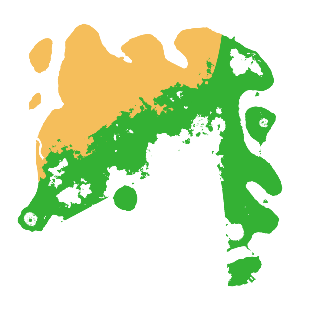 Biome Rust Map: Procedural Map, Size: 3500, Seed: 2079488701