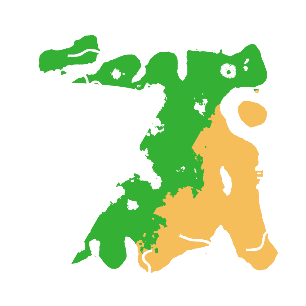 Biome Rust Map: Procedural Map, Size: 3000, Seed: 24915409